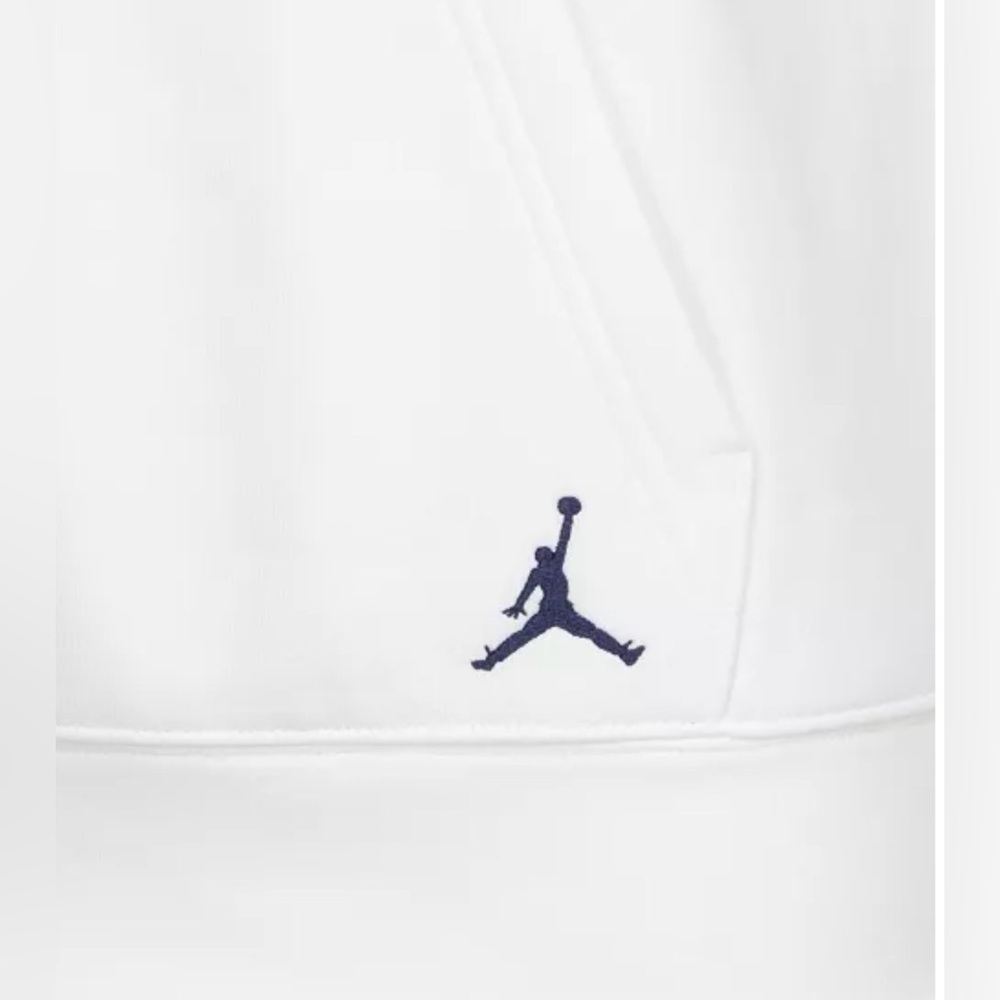 Nike Jordan White Blue “See Me Shine”‎ Fleece Pullover Hoodie Sweatshirt 10-12 M - Picture 6 of 14